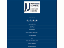 Tablet Screenshot of indypodiatry.com